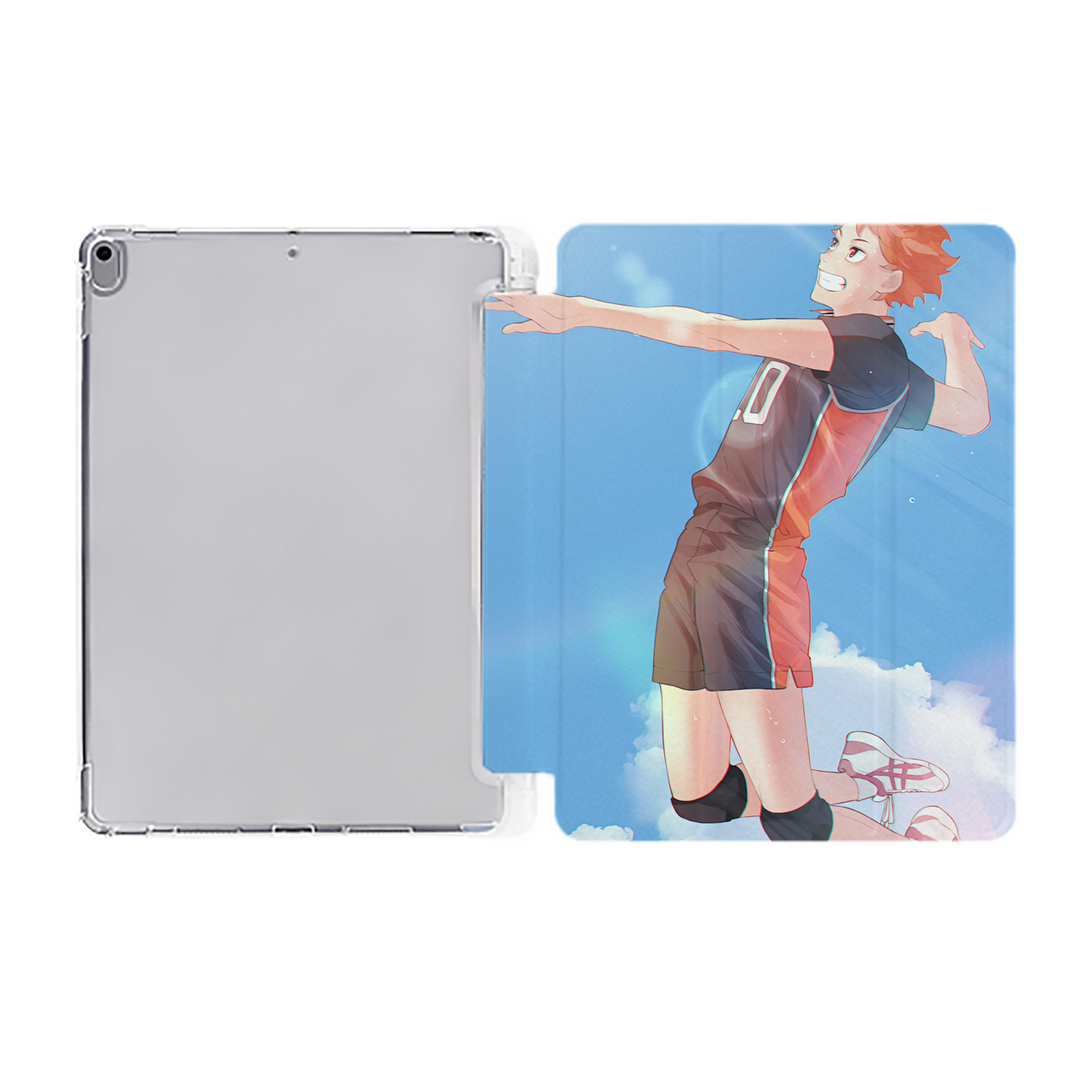 （画像用） ハイキュー!! Haikyu!! IPad ケース ペン収納付き 三つ折りスタンド PUレザー×シリコン 対応機種9.5/10.5/10.9インチ